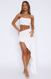Corfu Cove Maxi Skirt White