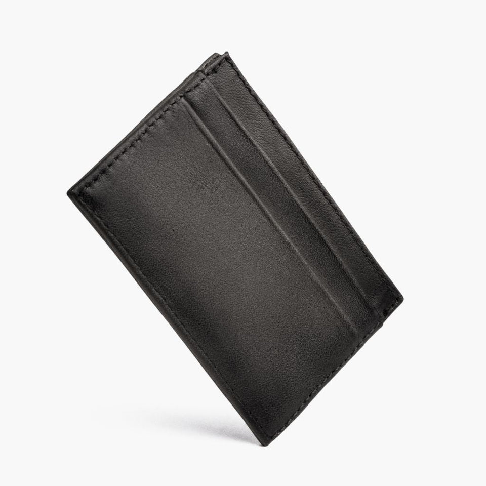 Leather Card Holder | Distressed Grey