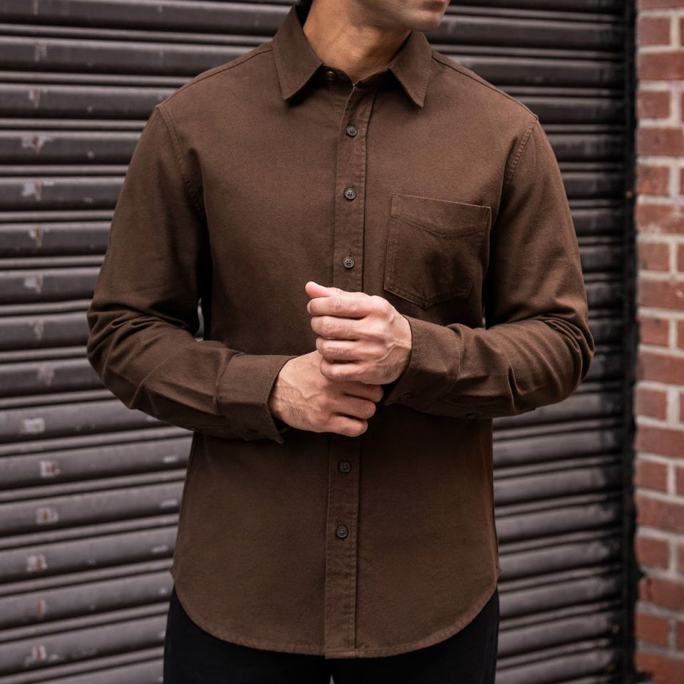 Solid Shirt | Brown