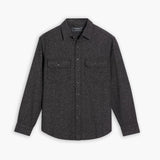 Summit Flannel Shirt | Black Herringbone