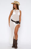 Can't Stop Won't Stop Knit Maxi Dress Off White