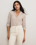 Amelia Striped Button-Down Shirt