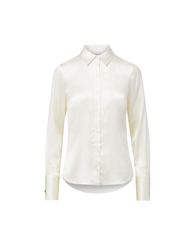 Monique Silk Button-Down Shirt