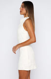 Fight For Love Halter Mini Dress Cream