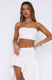 Corfu Cove Strapless Top White