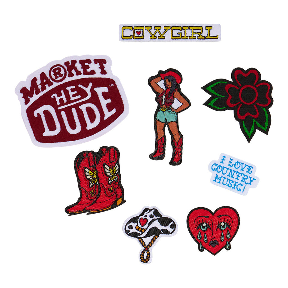 Market Cowgirl Patch Pack - Cowgirl Multi