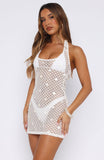Amalfi Daydream Crochet Mini Dress White
