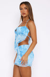 Whenever You're Ready Mini Skirt Azure Spritz