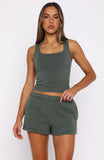 From The Archives Lexi Lounge Shorts Khaki