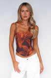 You'll Be Ok Bustier Tangerine Twist