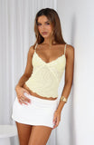 Sweet Sensation Cami Top Lemon