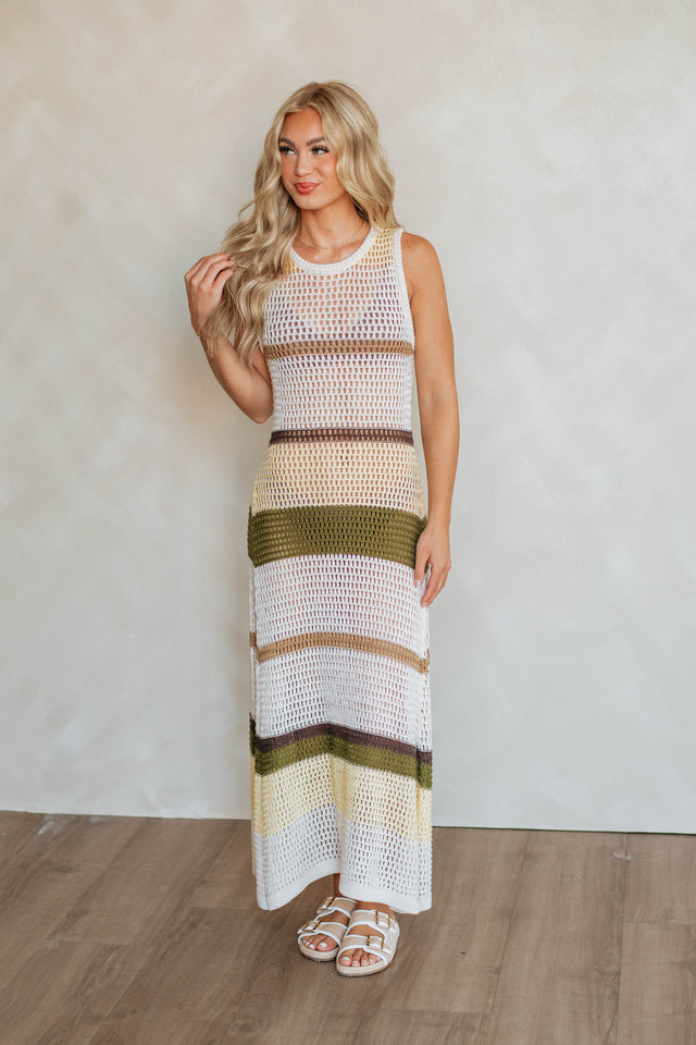 Suni Crochet Striped Dress
