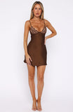Vibes On Vibes Mini Dress Chocolate