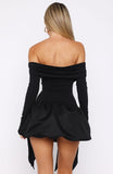 Raise Hell Long Sleeve Mini Dress Black
