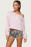 Aveline Off Shoulder Light Sweatshirt