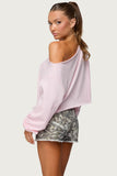 Aveline Off Shoulder Light Sweatshirt