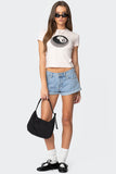 Rylin Low-Rise Denim Shorts
