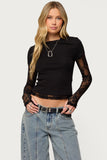 Layered Lace Sleeve Top