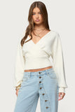 Lillia V Neck Wrap Sweater