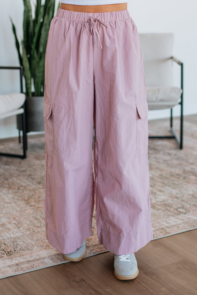 Dovie Cargo Pants - Dusty Mauve