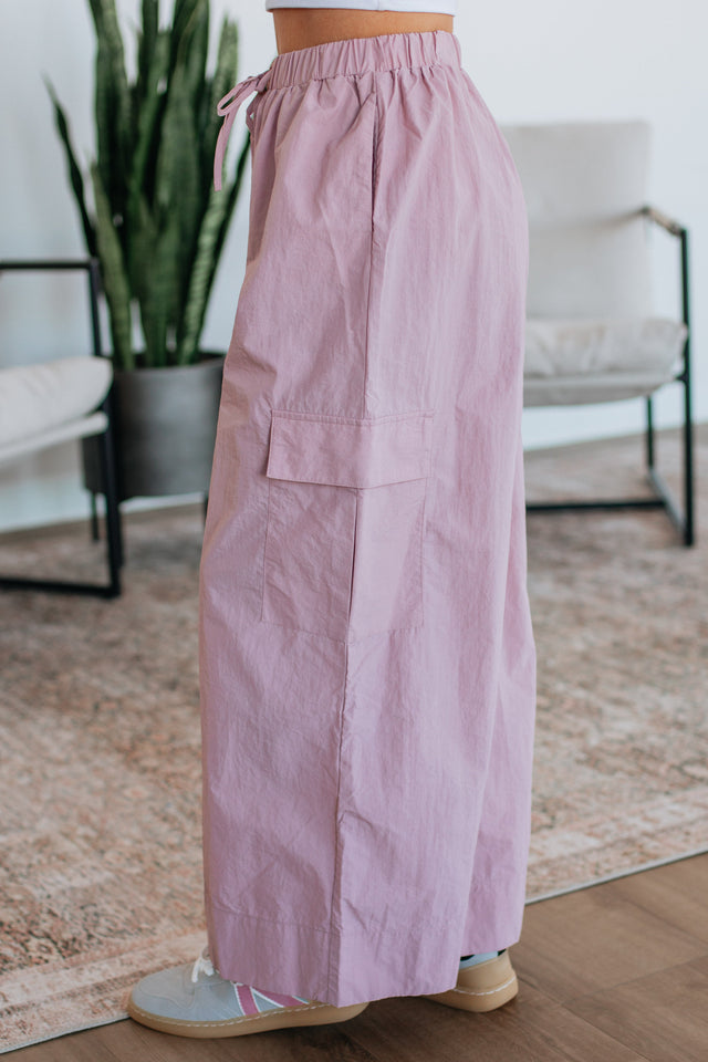 Dovie Cargo Pants - Dusty Mauve