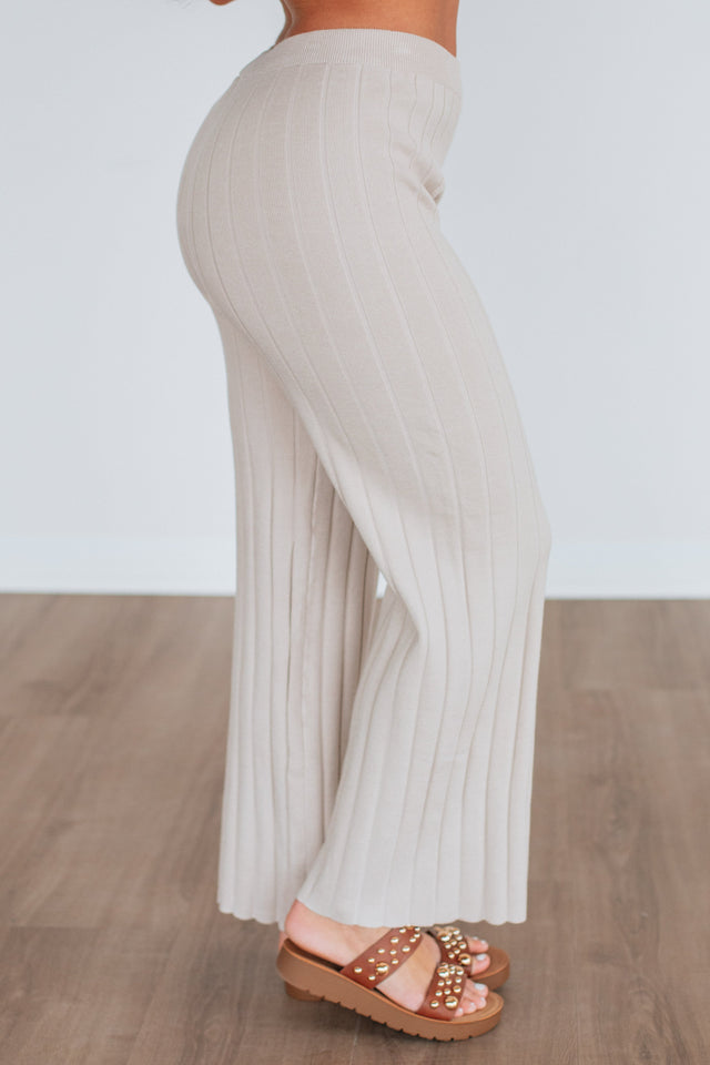 Louella Two-Piece Sweater Set - Sand