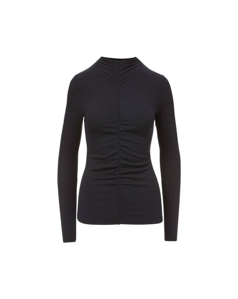 Theresa Ruched Turtleneck