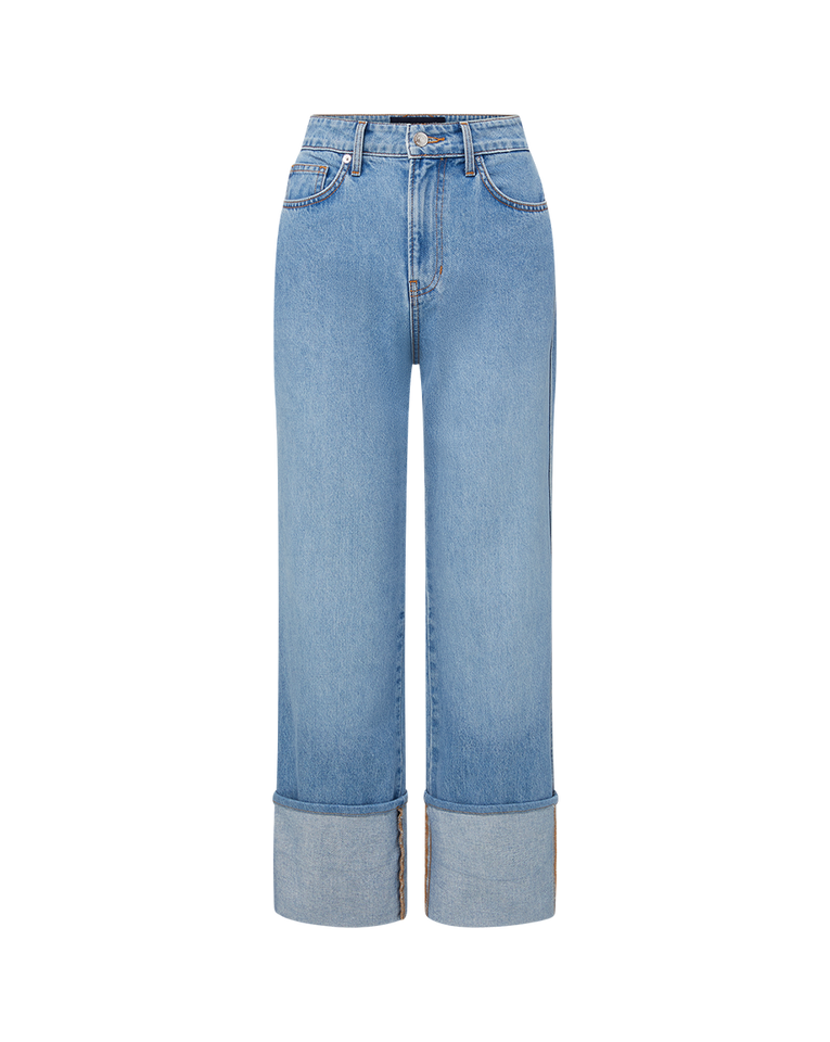 Dylan Cuffed Straight-Leg Jean