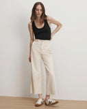 Taylor Cropped Wide-Leg Jean