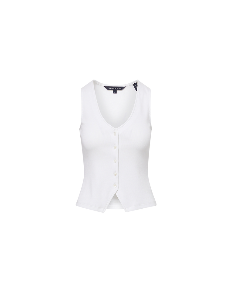 Hoorne Button-Down Tank Top