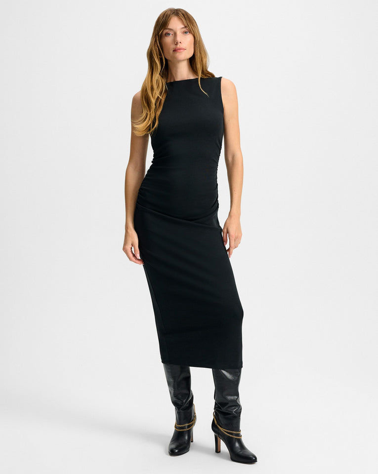 Charissa Stretch-Cotton Midi Dress