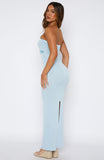 Chasing Wild Dreams Knit Maxi Dress Azure