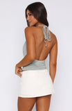 Not Alike Halter Top Slate