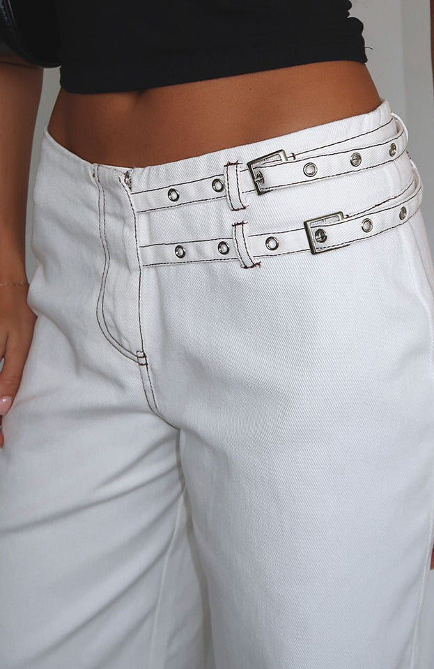 No Second Chances Pants Cream