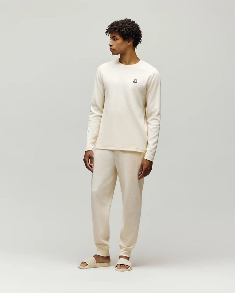 MENS NOE WAFFLE LOUNGE LONG SLEEVE TEE - MO1400026