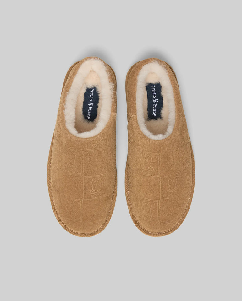 MENS GIO SUEDE SHEARLING SLIPPERS - MO1600001