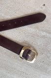 Reed Belt Chocolate/Gold