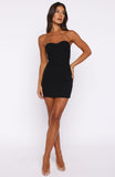 Short And Sweet Strapless Mini Dress Black