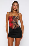 You'll Be Ok Bustier Leopard Bloom