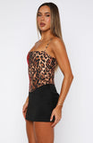 You'll Be Ok Bustier Leopard Bloom