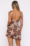 Never Again Mini Dress Amber Bloom