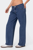 Petite Raelynn Washed Low Rise Baggy Jeans