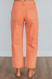 Mallorie Risen Jeans - Coral Peach