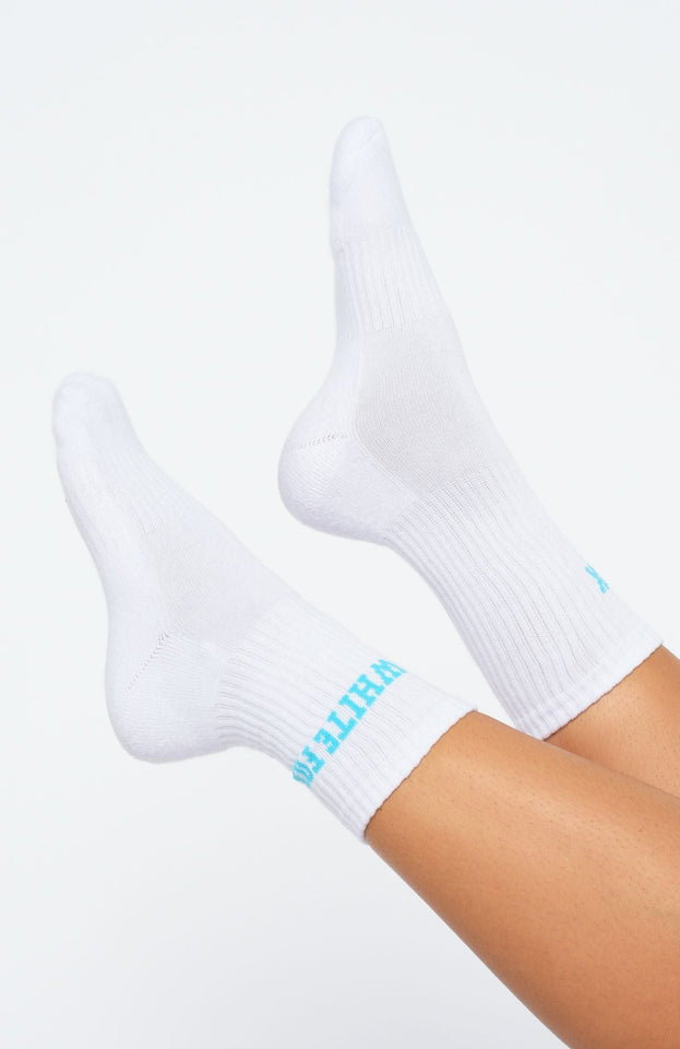 No Convincing Socks 2 Pack White/Choc/Blue