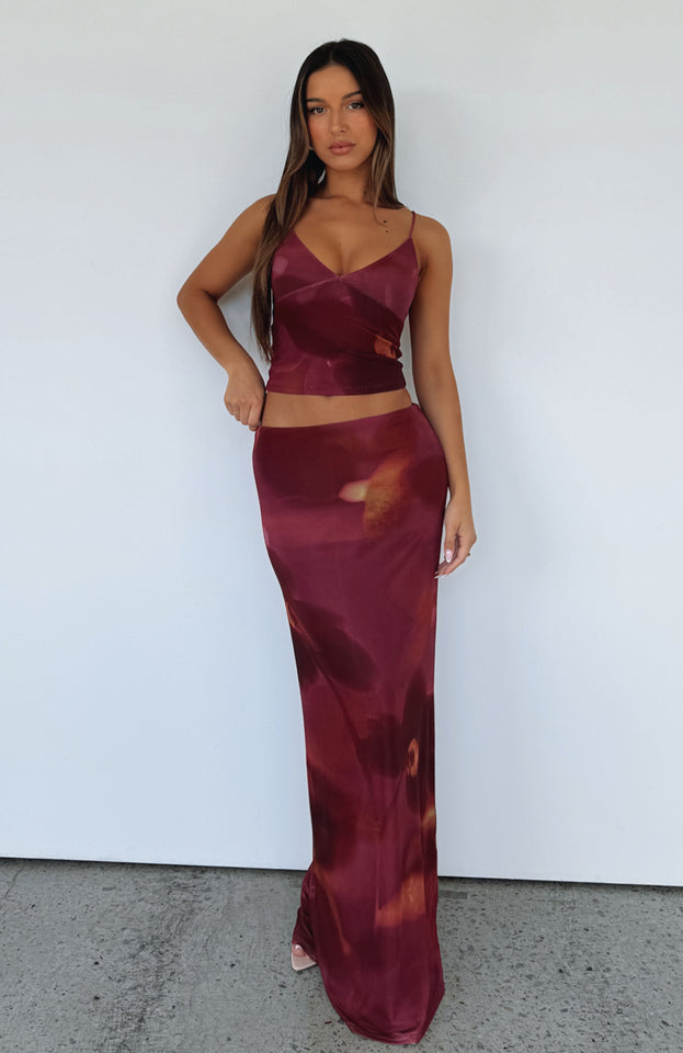 Sunset Girl Maxi Skirt Dark Romance