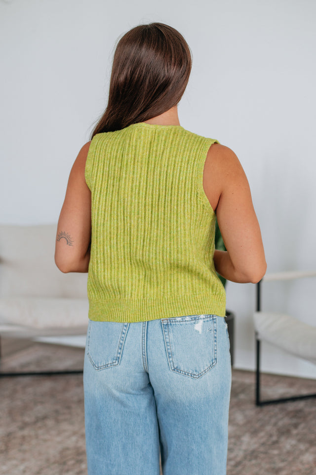 Mina Sweater Vest - Lemongrass