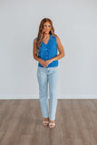 Mina Sweater Vest - Cobalt