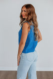 Mina Sweater Vest - Cobalt