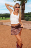 Aura Wave Mini Skirt The Wild Print