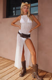 Can't Stop Won't Stop Knit Maxi Dress Off White